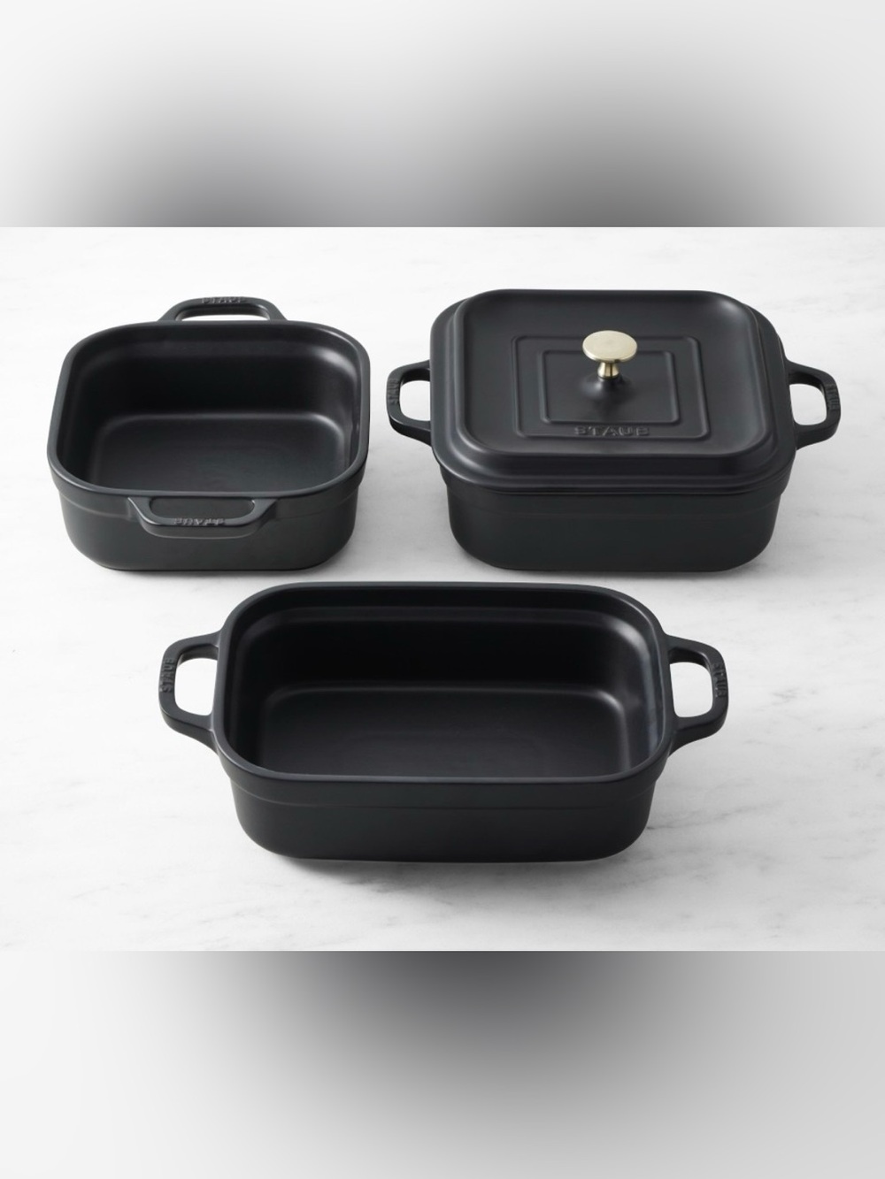 Staub Matte Black Bakers Set